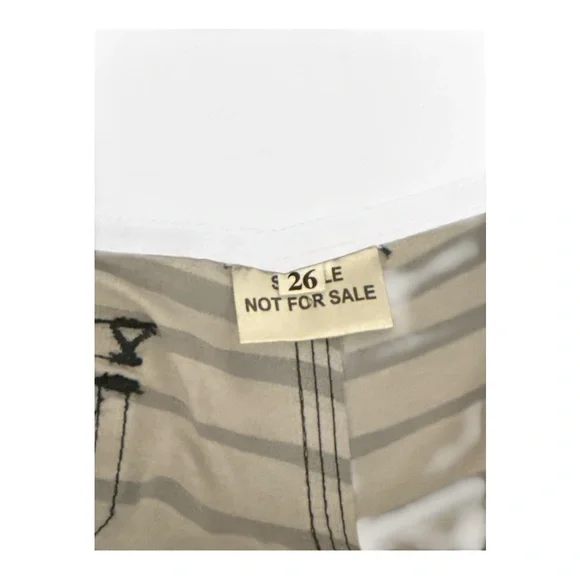 Quiksilver Blue and Black Striped Board  Shorts Water Repellant 3 way Stretch - Picture 3 of 5